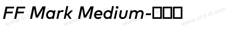 FF Mark Medium字体转换